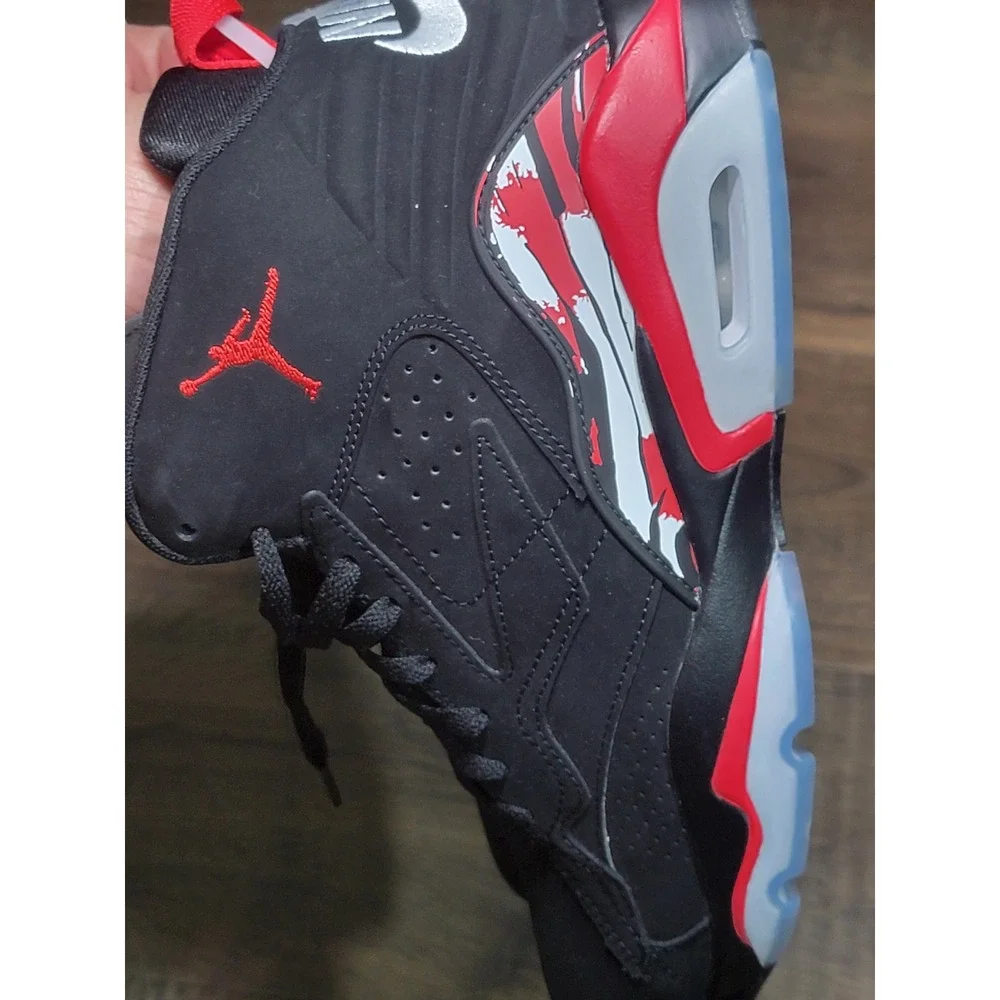 Jordan MVP Black University Red Mens Size 10 Basketball Shoes DZ4475-061 Mid Top